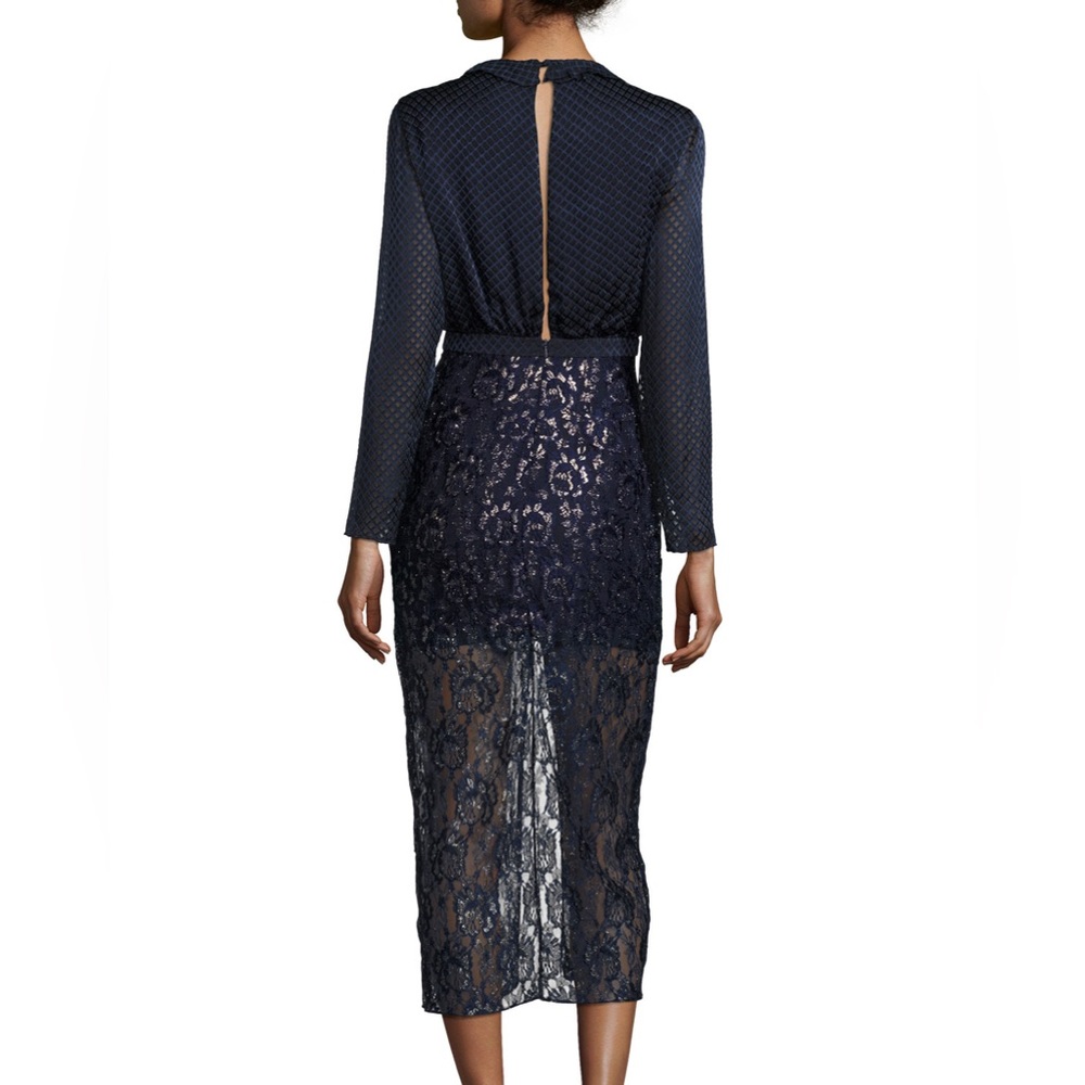 SALONI Yana Dress in Navy Sz 8 - NWT. - Picture 2 of 7